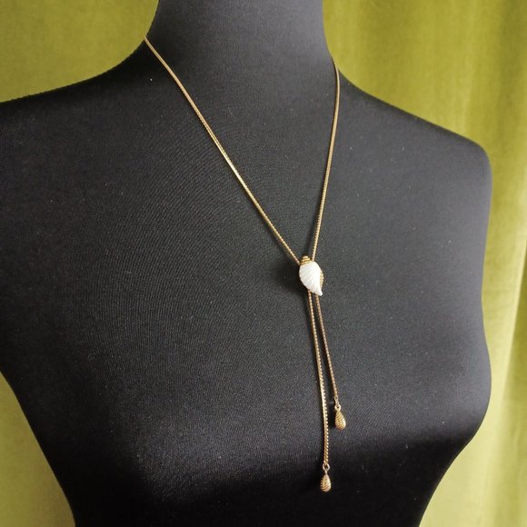 Avon Jewelry Vintage Avon Mini Seashell Lariat Necklace Poshmark